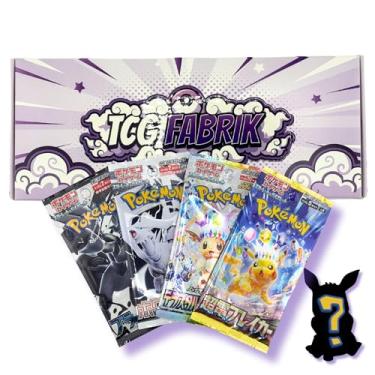 Imagem de Japanese Packs for Pokemon Bundle Authentic Factory Sealed Booster Packs (4 Packs in Total) ((1X Black Bolt 1X White Flare 1X Terastal Festival 1X SuperElectric Breaker (4 Packs / 29 Cards in Total))