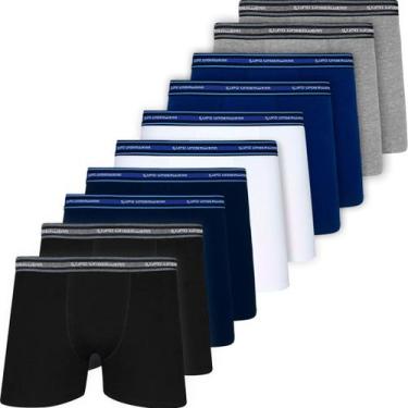 Imagem de Kit 10 Cuecas Lupo Original Boxer Em Algodão Box Masculina Cotton Adul