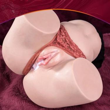 Imagem de 10.6lb Masturbador Masculino com Vagina e Anal Sexo Boneca Bolso Buceta Ass Lifelike Masturbadores Bubble Butt Stroker Brinquedos Sexuais para Homens Masturbação Realista Sex Dolls Adult Toys