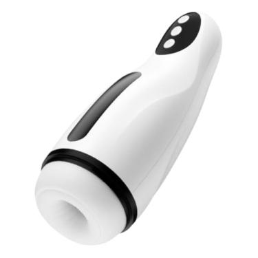 Imagem de Massageador Masturbador Lanterna Eletrico Portatil Masculino Recarregavel USB Automatico Masturbação com Sucção e Vibração