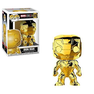 Imagem de Funko Pop Marvel Chrome Iron Man Nc Games Padrão
