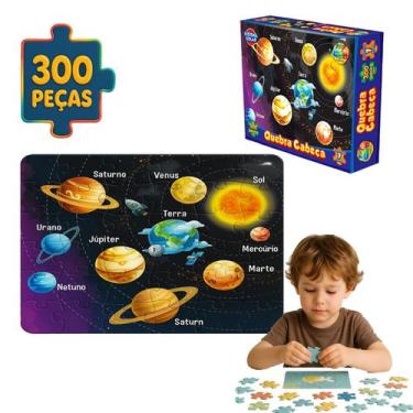 Imagem de Quebra Cabeça Jogo Sistema Solar 300pçs Educativo Pedagogico - GGB