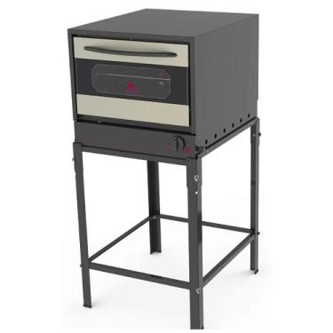 Imagem de Forno Progás 80 Litros com Cavalete FGE-110 GOURMET, Cinza
