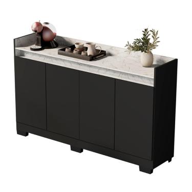 Imagem de Aparador Buffet Sala Lorde Marmorizado 4 Portas