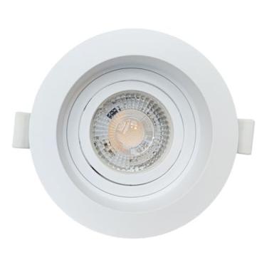 Imagem de Spot Dicroica Embutir Recuado Redondo Gu10 Lâmpada 6,5w Biv