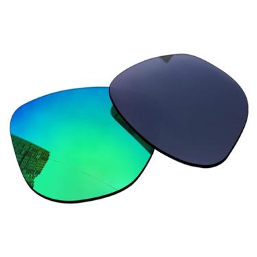 Imagem de Acefrog Lentes de reposição polarizadas de 1,5 mm para óculos de sol Oakley Frogskins OO9013, material atualizado, resistente a impactos - verde jade polarizado espelhado - 1,5 mm