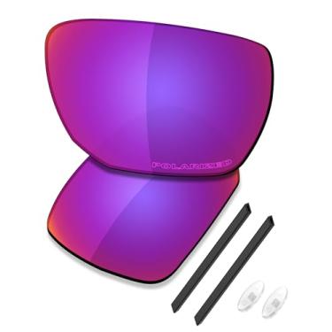 Imagem de SAUCER Lentes de reposição premium e kits de borracha para óculos de sol Oakley Ejector OO4142 High Defense - Midnight Sun polarizado