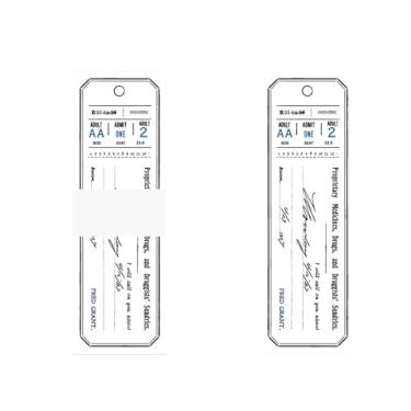 Imagem de Vintage Notepad Memo Pad Estilo Retro Decorativo Multifuncional Papel de Escrita para Scrapbooking Diaries DIY Crafting Papel Kraft Branco 50 Folhas 40x120mm (Antigo padrão de impressão)