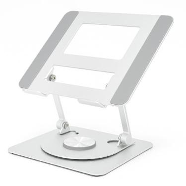 Imagem de Suporte Portátil Giratório 360 de Alumínio para Tablet e Notebook MS-2