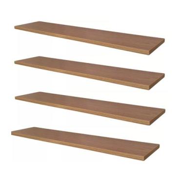 Imagem de Kit com 04 Prateleiras em Mdf dimensão 25x40 espessura de 15mm cor Mad