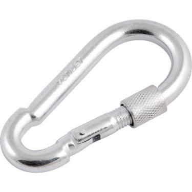 Imagem de Mosquetão Com Trava Roscada 5x50mm Leve Galvanizado Vonder