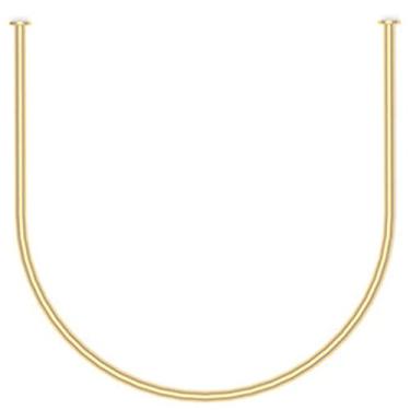 Imagem de Cortina Do Provador, Haste De Metal, Loja De Roupas, Haste De Cortina, Vestiário, Prateleira Em Forma De U Para Loja De Roupas, Boutique, Loja De Vestidos De Noiva, Gold, 90x90cm