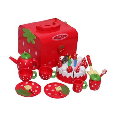 Imagem de Dynwave Conjunto de chá infantil para meninas, conjunto de chá da tarde para crianças com bules, xícaras de chá, pratos, brinquedo de princesa