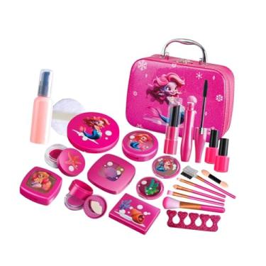 Imagem de simhoa Kits de Brinquedos de Maquiagem para Meninas, Conjunto de Brincadeiras Infantis para Festa de Aniversário, Casa Infantil