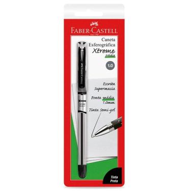 Imagem de Caneta esferográfica 1.0 Xtreme Preta - Faber-Castell