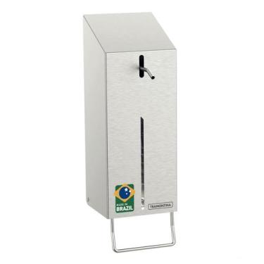 Imagem de Dispenser de Álcool Gel e Sabão Líquido 500 ml Tramontina em Aço Inox 