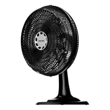 Imagem de Vent Osc Mesa Turbo 10p 40cm Pr/cz Ventisol 40 Cm 60 Preto Preto Plást