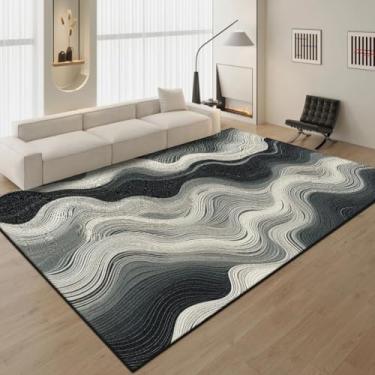 Imagem de Tapete azul grande para sala de estar, quarto, cabeceira, decoração de casa (160 x 200 cm (62 x 78 pol.) / hxx-280806001307)