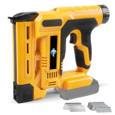 Imagem de Gpaentsn Pregador de calibre sem fio 2 em 1 (apenas ferramenta) para DeWALT 20 V, pistola de grampear elétrica/pistola de pregos alimentada por bateria com controle de 6 profundidades, 2000 pregos
