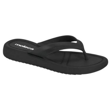 Imagem de Chinelo moleca confort 5548.100, Preto, 38