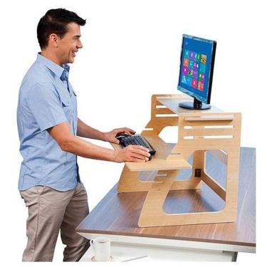 Imagem de Standing Desk Monitor , Notbook Saúde Mesa Regulável