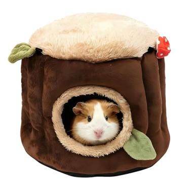 Imagem de LYART Roupa de cama para hamster de porquinho da índia ou esconderijo para camundongos, ratos, furão, coelhinho, penugem, cama, acessórios para gaiola, coelhos, anões, ouriço, dragão, barbudo, roupa