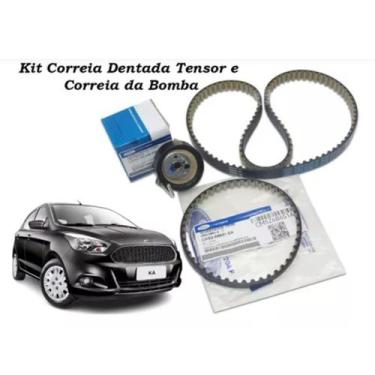 Imagem de Kit Correia Dentada Tensor E Correia Bomba Ka 1.0 2014 A 2020 - Peça O