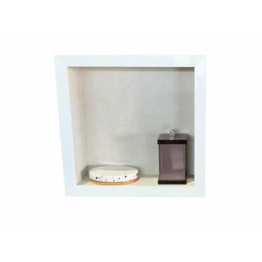 Imagem de Nicho Porcelanato 30x30 borda de alumínio Grey - Belo Nicho