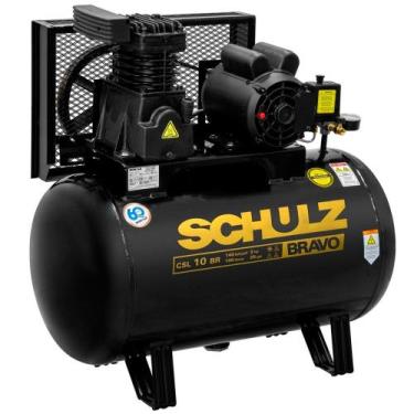 Imagem de Compressor de ar 10 pés 100L 2 hp 140 lbs monofásico Bravo - CSL 10BR/