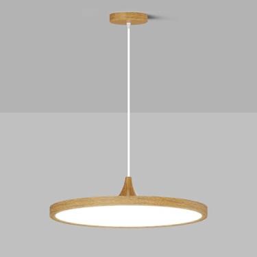 Imagem de Luminárias pendentes de LED modernas, lustre de disco, iluminação de ilha de cozinha com abajur de acrílico, iluminação pendente de altura ajustável, lâmpadas de lustre