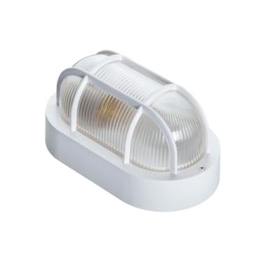 Imagem de Arandela Tartaruga, Luminária Externa e Interna, 191x109x91mm, Branca, Preta e Cristal, Policarbonato, Soquete E27 de porcelana, Resistente à Maresia (Branca)