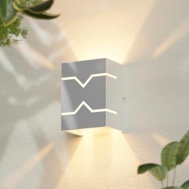 Imagem de Arandela Externa Luminária de Parede Muro +Led MF137 (Branco (Branco Frio))