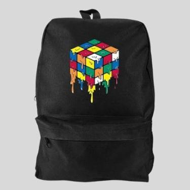 Imagem de Mochila Bolsa Masculina Basica Escolar Pega a Visão Estampado Cubo-Masculino