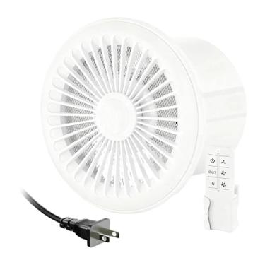 Imagem de KiBcsLic Exaustor de banheiro de 3 velocidades, leve, baixo ruído, 2300 RPM, ventilador de ventilação de 2 vias para teto, oficina, casa, porão, casa