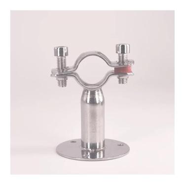 Imagem de 25-27 mm 1 polegada 25,4 mm Clipe de suporte de grampo de suporte de grampo com placa de base aço inoxidável 304 para fabricação de cerveja L = 50 mm