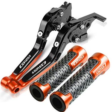Imagem de Para Honda CB125F 2016 Acessórios CNC Motocicleta Alavancas de Embreagem de Freio Extensíveis Punhos de Mão Extremidades Alavanca de Embreagem de Freio de Motocicleta (Cor: 8)