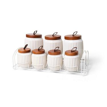 Imagem de Conjunto De Potes Com Suporte Copa E Cia Dom