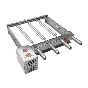 Imagem de Grill Giratório/rotatório 4 Espetos Baixo - SantiGrill