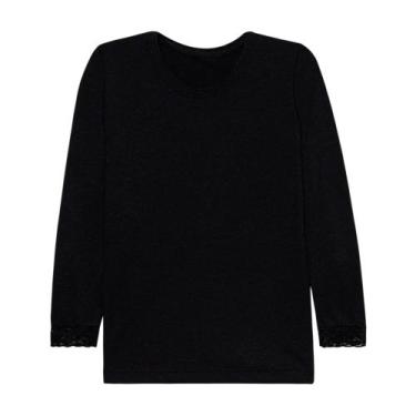 Imagem de Blusa segunda pele adulto - EGE BABY, Preto, P