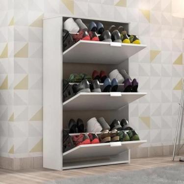 Imagem de Sapateira 3 Portas Branco Quarta Divisao - Quarta Divisao Moveis