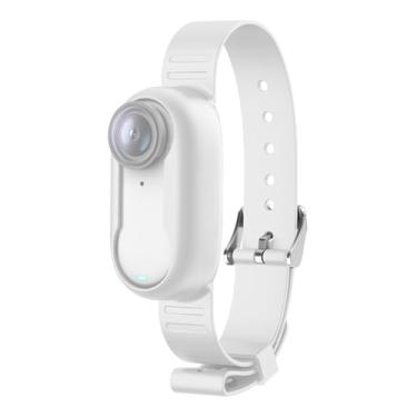 Imagem de Capa de silicone para câmera Insta360 GO 3 / GO 3S PULUZ Pulseira de extensão de alça de bicicleta (branca)