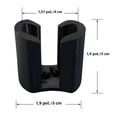 Imagem de Suporte Para Chaves Ford Bronco Sport Preto Antiderrapante, Inserção V