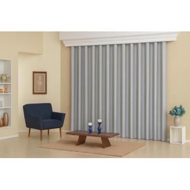 Imagem de Cortina Trilho Suiço Blackout Em Tecido 4 Metros Sob Medida - Stanzann