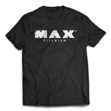 Imagem de Camiseta Treino 100% Poliéster - Tamanho XG Preta - Max Titanium-Masculino