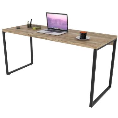 Imagem de Mesa Para Escritório Estilo Industrial 150 Cm Carvalho