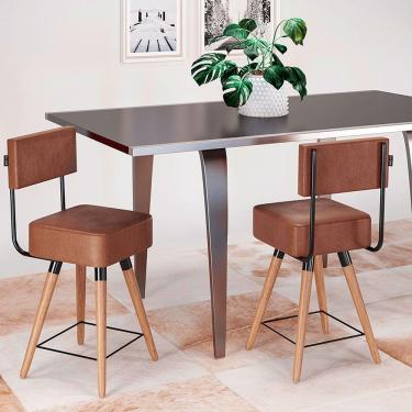 Imagem de Kit 2 Cadeiras Barcelona Cor Café - Speciale Home Café