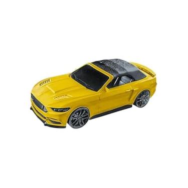 Imagem de Speed Car Carrinho de Brinquedo Esportivo, Plástico, Amarelo e Azul, 35x15x10cm, Modelo Conversível, para Crianças Acima de 3 Anos