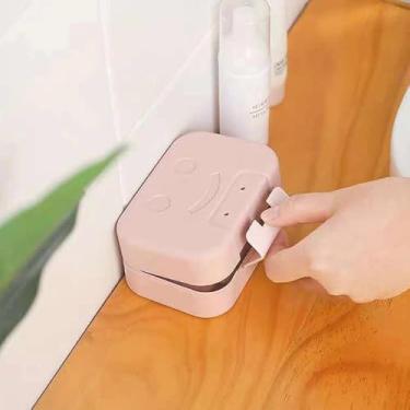 Imagem de 1 caixa de sabão de viagem com tampa, saboneteira, suporte portátil de armazenamento de viagem para acampamento, academia