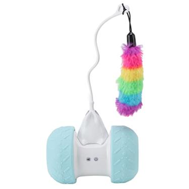 Imagem de Qiilu : Brinquedos Interativos - Brinquedos Automáticos para Gatinhos Com Iluminação LED, 2 Velocidades e 3 Modos, Roda de Exercício Elétrica Recarregável Com Ruído Estridente USB (Modelo de rato em