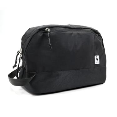 Imagem de kalgoTeal Bolsa de Higiene Pessoal de Viagem 8L, Cubo de Embalagem Grande com Compartimento Impermeável TPU Molhado/Seco, 02 Black Stealth, Casual